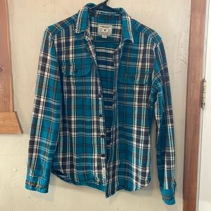American Eagle flannel button up